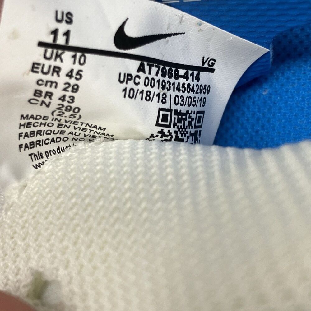Nike Cleats Mens 11 Blue Mercurial Vapor 13 Academy FG Soccer AT5269-414 Game - Picture 8 of 9